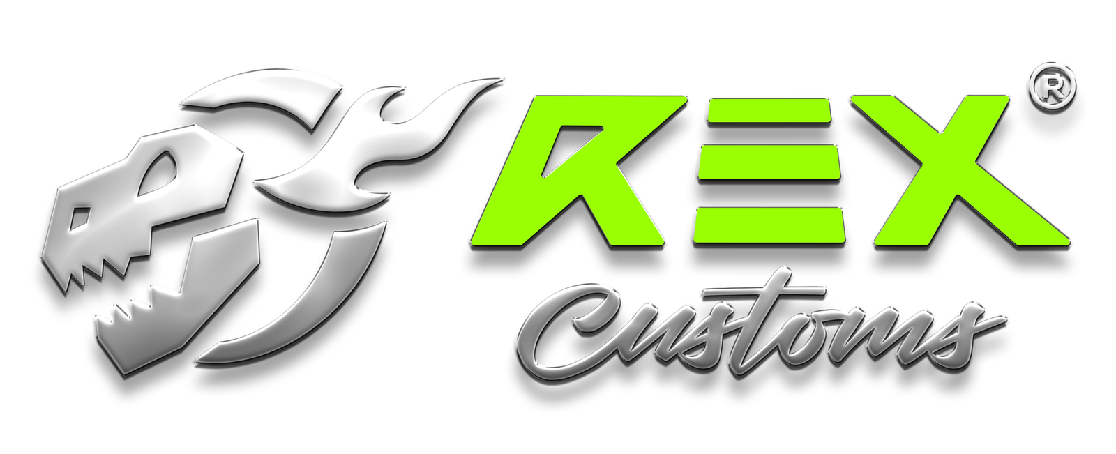 logo rex customs horizontal